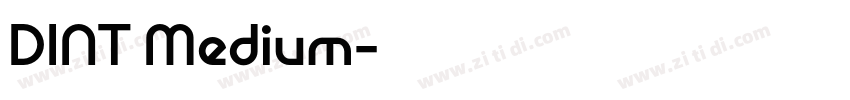 DINT Medium字体转换